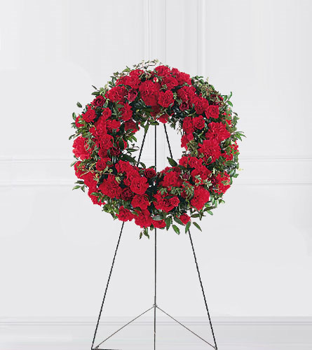 Red Regards Wreath 